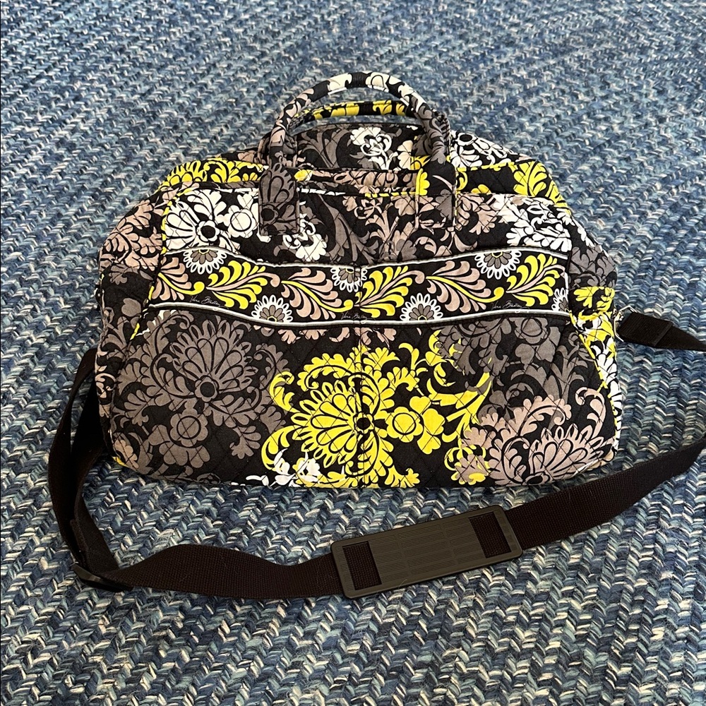 Vera Bradley Baroque Travel Weekender Duffle Bag Trolley Sleeve